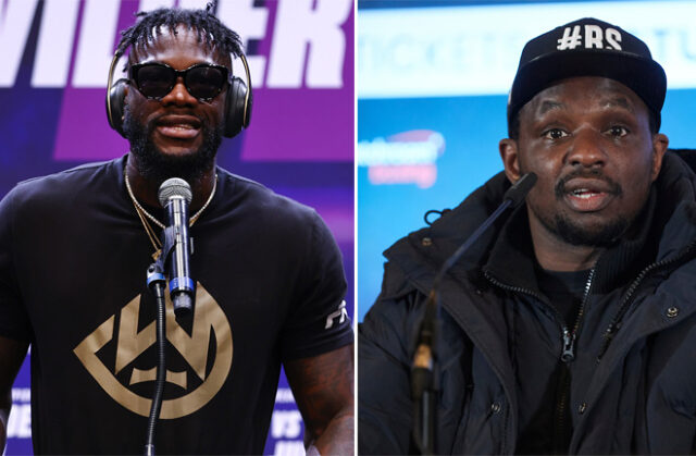 Deontay Wilder and Dillian Whyte have reignited their long-running feud in recent days Photo Credit: Mikey Williams/Top Rank via Getty Images/Mark Robinson/Matchroom