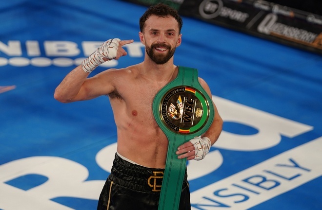 Chris Bourke claimed the WBC International Super Bantamweight title with a second round win over Michael Ramabeletsa in December Photo Credit: Round ‘N’ Bout Media/Queensberry Promotions