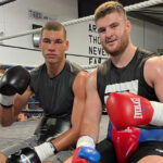 Fletcher alongside stablemate Johnny Fisher Photo Credit: tibbsboxinglondon Instagram