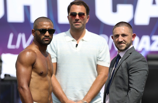 Kid Galahad and Jazza Dickens clash for the vacant IBF Featherweight world title on August 7 Photo Credit: Mark Robinson/Matchroom Boxing