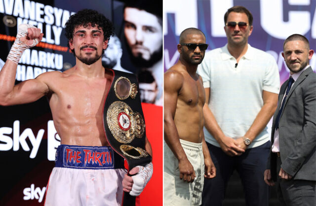 Jordan Gill says the winner of the IBF world title clash between Kid Galahad and Jazza Dickens is a fight in his future.  Photo: Mark Robinson/Matchroom Boxing