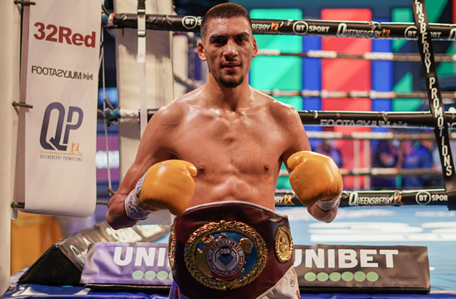 Hamzah Sheeraz makes a third defence of his WBO European super welterweight crown Photo Credit: Round 'N' Bout Media/Queensberry Promotions