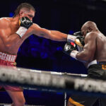 Joe Joyce halted seasoned world title challenger, Carlos Takam in the sixth round on Saturday to stay in line for a world title shot Photo Credit: Queensberry Promotions