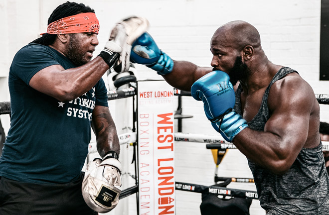 Takam pictured training in London this week Photo Credit: Queensberry Promotions
