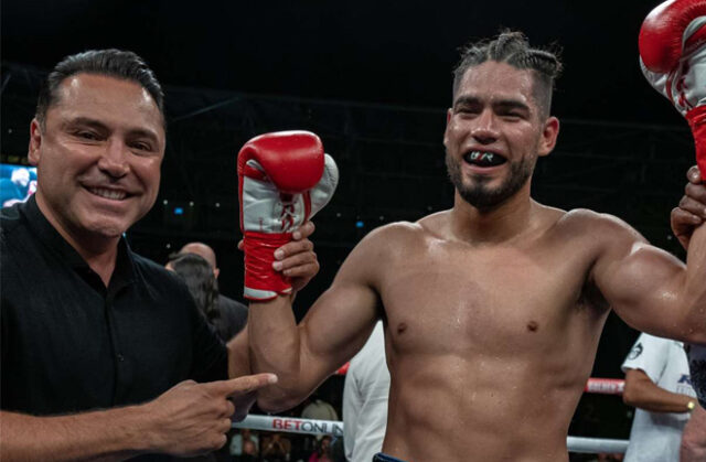 Gilberto Ramirez knocked out Sullivan Barrera in four rounds in California Photo Credit: Golden Boy Promotions