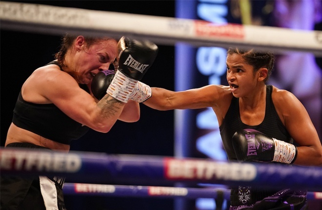 Bec Connolly was beaten by Ramla Ali last time out Photo Credit: Dave Thompson/Matchroom Boxing