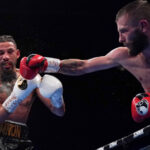 Anthony Cacace put in a impressive performance to beat Lyon Woodstock convincingly on the judges scorecards last night in Birmingham. Photo Credit: Frank Warren / Queensberry Promotions.