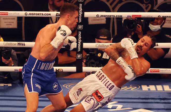 Callum Smith knocked Lenin Castillo out cold in two rounds Photo Credit: Ian Walton/Matchroom Boxing