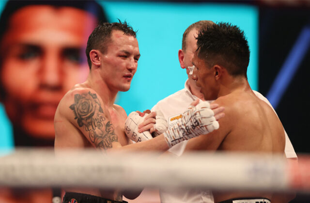 Josh Warrington faces Mauricio Lara in a rematch in Leeds on Saturday Photo Credit: Mark Robinson/Matchroom Boxing