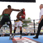 Mali Wright impressed on his debut with a 2nd round stoppage. Photo Credit: Mark Robinson / Matchroom Boxing