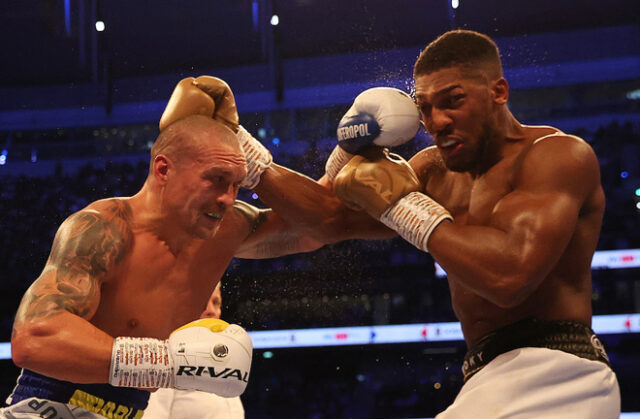 Oleksandr Usyk became the new unified heavyweight world champion with victory over Anthony Joshua on Saturday Photo Credit: Mark Robinson/Matchroom Boxing