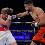 Amaar Akbar won every round against Liam Richards. Photo Credit: Frank Warren.