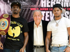 Jamel Herring defends his WBO super featherweight crown against Shakur Stevenson in Atlanta on Saturday night Photo Credit: Top Rank