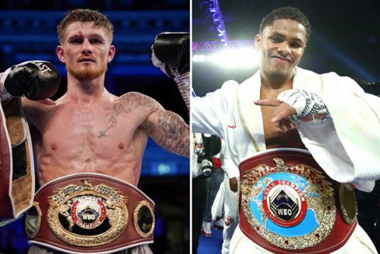 Archie Sharp is confident he can beat WBO super featherweight champion, Shakur Stevenson in the future Photo Credit: Round 'N' Bout Media/QueensberryPromotions/Mikey Williams/Top Rank