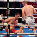 Smith floored Fowler in the fifth round Photo Credit: Dave Thompson/Matchroom Boxing