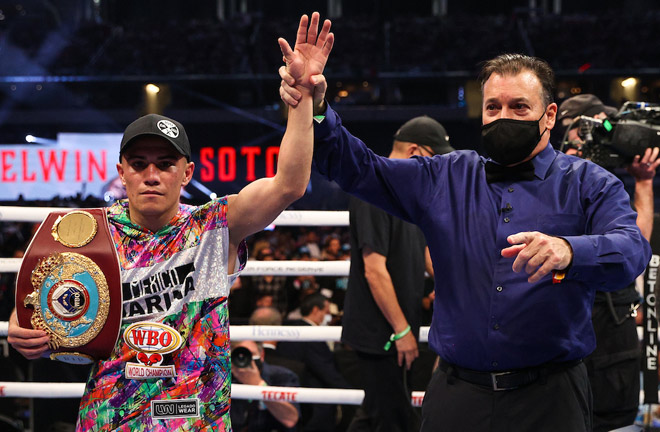 Elwin Soto defends his WBO light flyweight title Photo Credit: Ed Mulholland/Matchroom