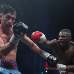 Dan Azeez stopped Hosea Burton in the seventh round to become British light heavyweight champion Photo Credit: Lawrence Lustig/BOXXER