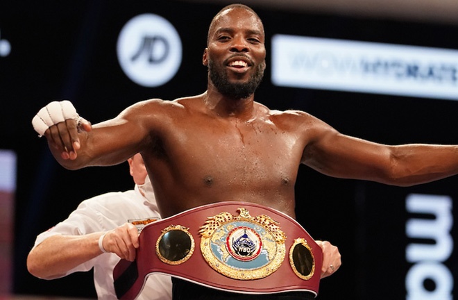 Lawrence Okolie holds the WBO cruiserweight title Photo Credit: Dave Thompson/Matchroom Boxing