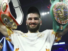 Artur Beterbiev successfully defended his WBC and IBF light heavyweight titles after stopping Marcus Browne Photo Credit: Mikey Williams/Top Rank