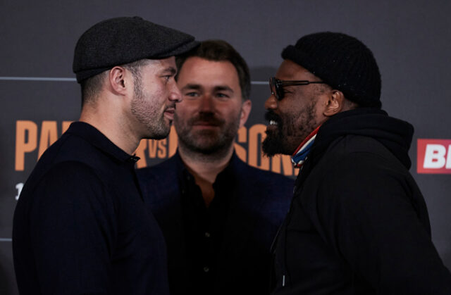 Joseph Parker and Derek Chisora meet in a rematch in Manchester this Saturday night Photo Credit: Mark Robinson/Matchroom Boxing