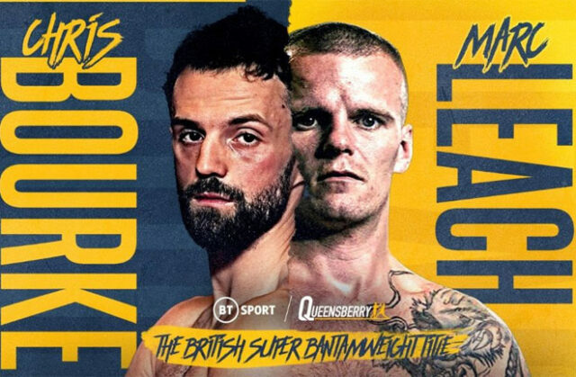 Chris Bourke and Marc Leach clash for the vacant British super bantamweight title on March 11 Photo Credit: Queensberry Promotions