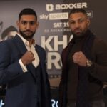 Khan and Brook will settle their rivalry on February 19 Photo Credit: BOXXER/Lawrence Lustig