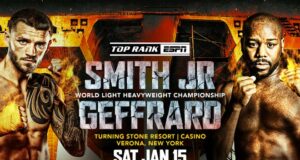 Joe Smith Jr defends his WBO light heavyweight world title against Steve Geffrand on Saturday night, following Callum Johnson's withdrawal