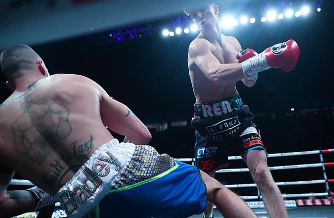 Bradley Rea got his fifth career KO win as he went 12-0 with a first round stoppage win. Photo Credit: Boxxer.