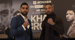 Amir Khan and Kell Brook will finally meet in Manchester on Saturday night Photo Credit: BOXXER/Lawrence Lustig