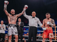 Lewis Ritson celebrates after beating Dejan Zlaticanin in Newcastle Photo Credit: Probellum