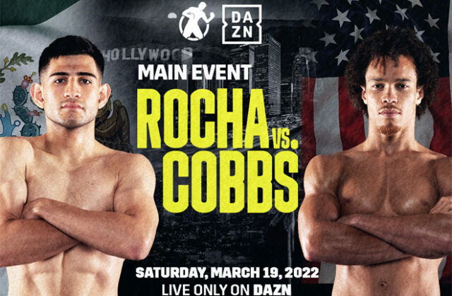 Alexis Rocha faces Blair Cobbs in a welterweight battle in Los Angeles on Saturday night Photo Credit: Golden Boy Promotions