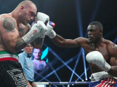 Richard Riakporhe defeats Fabio Turchi inside 2 rounds. Photo Credit: Lawrence Lustig - Boxxer.