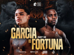 Ryan Garcia faces Javier Fortuna in Los Angeles on Saturday night Photo Credit: Golden Boy Promotions