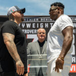 Ruiz Jr and Ortiz face-to-face ahead of their fight Photo Credit: Ryan Hafey / Premier Boxing Champions