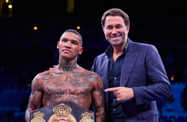 Eddie Hearn says Conor Benn should be given the chance to clear his name Photo Credit: Mark Robinson/Matchroom Boxing