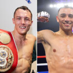 Josh Warrington defends his IBF featherweight world title against Luis Alberto Lopez in Leeds on Saturday Photo Credit: Mark Robinson/Matchroom Boxing/Mikey Williams / Top Rank via Getty Images