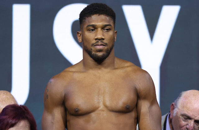 Joshua revealed which defeat was the hardest to take. Photo: Mark Robinson/Matchroom Boxing