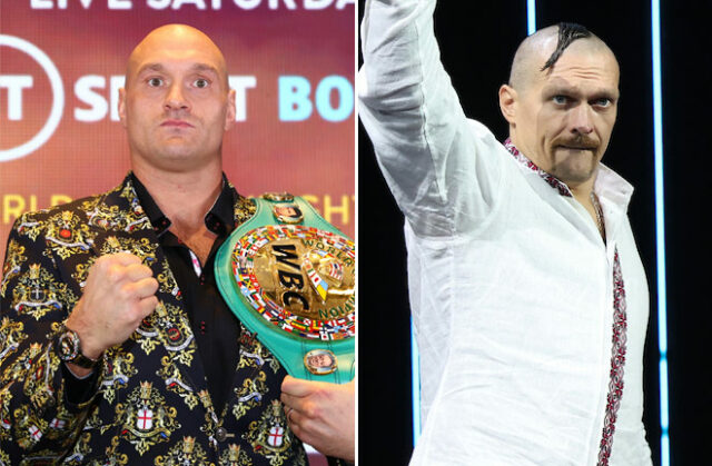 Tyson Fury and Oleksandr Usyk's undisputed heavyweight title fight appears to be off Photo Credit: Mikey Williams/Top Rank via Getty Images/Mark Robinson Matchroom Boxing