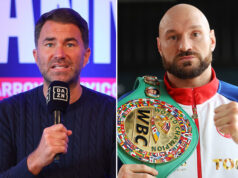 Eddie Hearn believes Tyson Fury is asking for too much money to face Oleksandr Usyk Photo Credit: Ed Mulholland/Matchroom/Mikey Williams/Top Rank via Getty Images