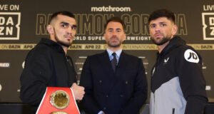 Joe Cordina challenges Shavkat Rakhimov for his old IBF super featherweight world title in Cardiff on Saturday Photo Credit: Mark Robinson/Matchroom Boxing