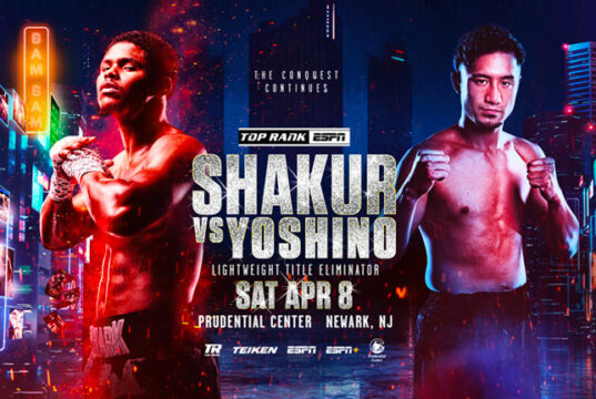 Shakur Stevenson takes on Shuichiro Yoshino in Newark on Saturday, live on Sky Sports Photo Credit: Top Rank Boxing