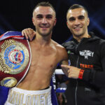 Andrew Moloney (R) looks to join his twin brother Jason Moloney (L) in becoming world champion Photo Credit: Mikey Williams/Top Rank