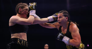 Chantelle Cameron defeated Katie Taylor by majority decision to retain her undisputed WBA, WBC, IBF & WBO super-lightweight world titles. Photo Credit: Matchroom Boxing