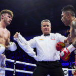 Mauricio Lara defends his WBA featherweight world title against Leigh Wood in a rematch in Manchester on Saturday Photo Credit: Mark Robinson/Matchroom Boxing