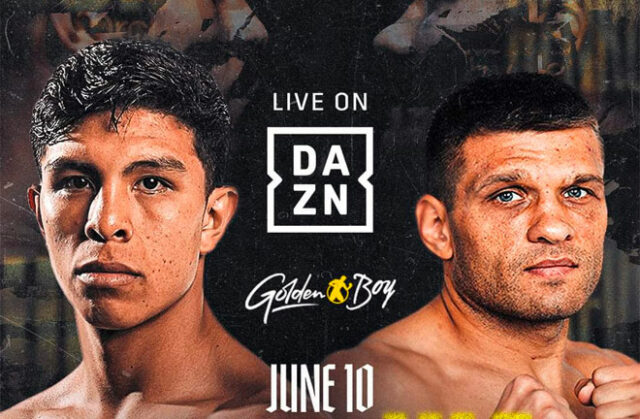 Jaime Munguia faces former three-time world title challenger Sergiy Derevyanchenko in Ontario on Saturday Photo Credit: Golden Boy