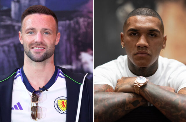 Josh Taylor admits he is willing to face Conor Benn if he moves up to welterweight Photo Credit: Mikey Williams/Top Rank via Getty Images/Ian Walton/Matchroom Boxing