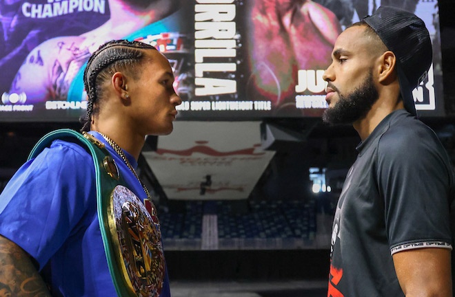 Prograis and Zorrilla face-to-face ahead of their world title clash Photo Credit: Ed Mulholland/Matchroom