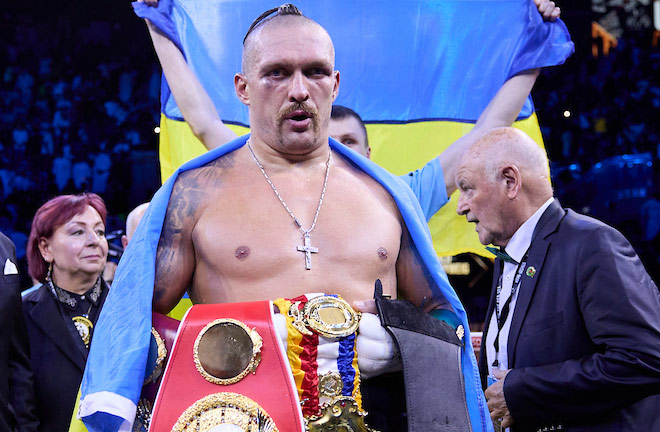 Usyk is set to defend his titles against Dubois next month Photo Credit: Mark Robinson/Matchroom Boxing