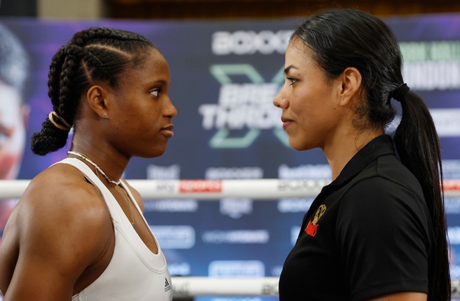 Dubois and Rodriguez came face-to-face on Thursday Photo Credit: Lawrence Lustig/BOXXER