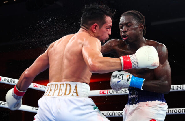 Richardson Hitchins took a Unanimous Decision victory over Zepeda in Orlando. Photo Credit: Matchroom Boxing (Twitter).
